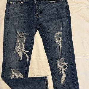 I&M BLACK LABEL DISTRESSED WOMENS JEAN -SZ 3